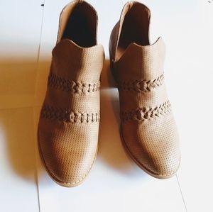 Tan booties